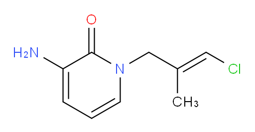 3-amino-1-(3-chloro-2-methylprop-2-en-1-yl)-1,2-dihydropyridin-2-one