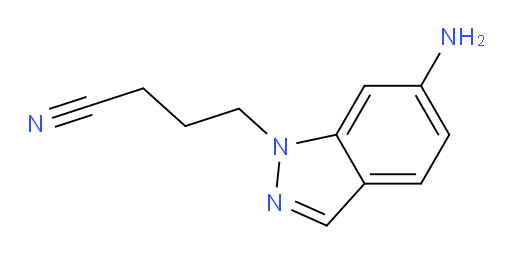 4-(6-amino-1H-indazol-1-yl)butanenitrile