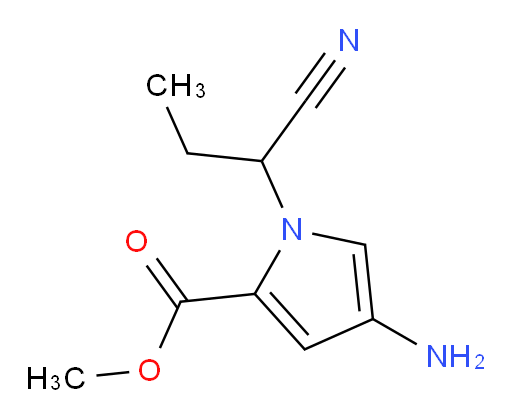 methyl 4-amino-1-(1-cyanopropyl)-1H-pyrrole-2-carboxylate