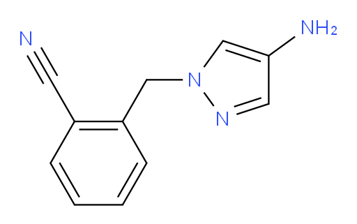 2-[(4-amino-1H-pyrazol-1-yl)methyl]benzonitrile