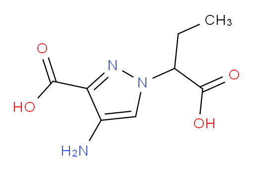 4-amino-1-(1-carboxypropyl)-1H-pyrazole-3-carboxylic acid