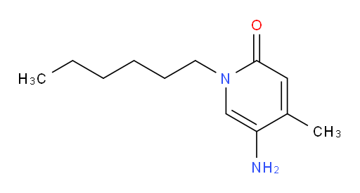 5-amino-1-hexyl-4-methyl-1,2-dihydropyridin-2-one
