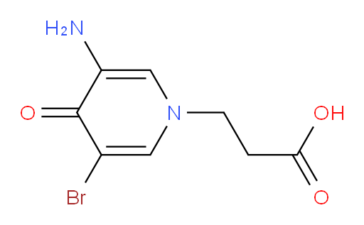 3-(3-amino-5-bromo-4-oxo-1,4-dihydropyridin-1-yl)propanoic acid