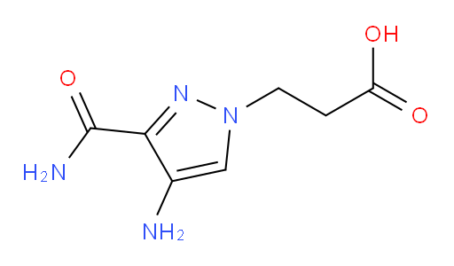 3-(4-amino-3-carbamoyl-1H-pyrazol-1-yl)propanoic acid