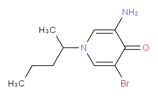 3-amino-5-bromo-1-(pentan-2-yl)-1,4-dihydropyridin-4-one