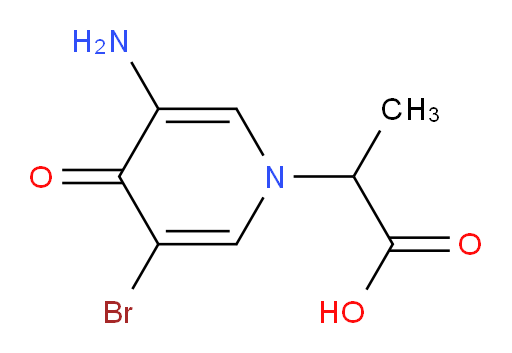 2-(3-amino-5-bromo-4-oxo-1,4-dihydropyridin-1-yl)propanoic acid