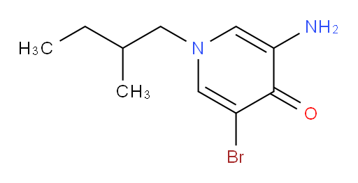 3-amino-5-bromo-1-(2-methylbutyl)-1,4-dihydropyridin-4-one