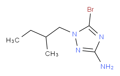 5-bromo-1-(2-methylbutyl)-1H-1,2,4-triazol-3-amine