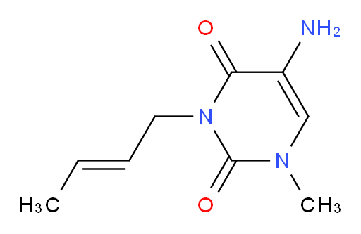 5-amino-3-(but-2-en-1-yl)-1-methyl-1,2,3,4-tetrahydropyrimidine-2,4-dione