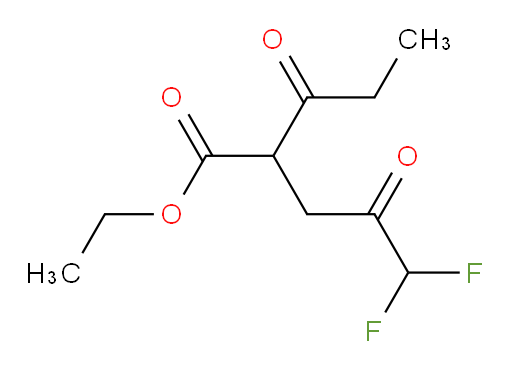 ethyl 5,5-difluoro-4-oxo-2-propanoylpentanoate