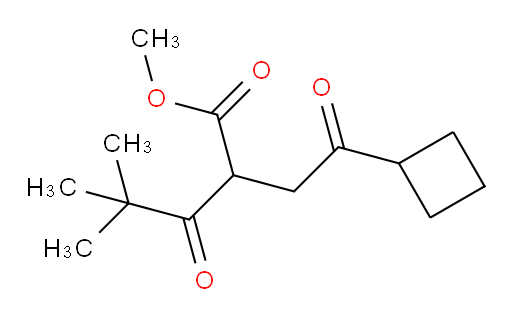 methyl 2-(2-cyclobutyl-2-oxoethyl)-4,4-dimethyl-3-oxopentanoate