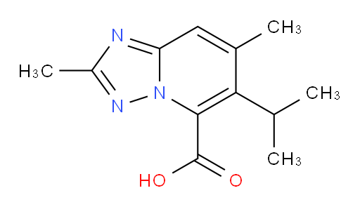 2,7-dimethyl-6-(propan-2-yl)-[1,2,4]triazolo[1,5-a]pyridine-5-carboxylic acid