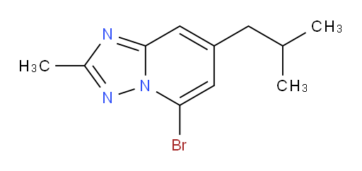 5-bromo-2-methyl-7-(2-methylpropyl)-[1,2,4]triazolo[1,5-a]pyridine