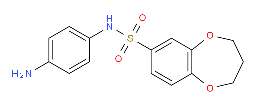 N-(4-aminophenyl)-3,4-dihydro-2H-1,5-benzodioxepine-7-sulfonamide