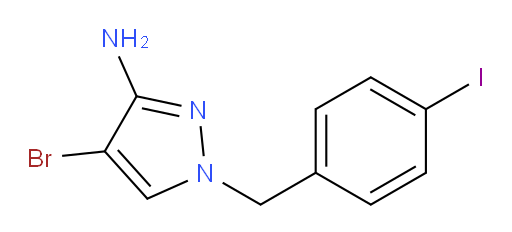 4-bromo-1-[(4-iodophenyl)methyl]-1H-pyrazol-3-amine