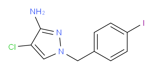 4-chloro-1-[(4-iodophenyl)methyl]-1H-pyrazol-3-amine