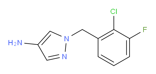 1-[(2-chloro-3-fluorophenyl)methyl]-1H-pyrazol-4-amine