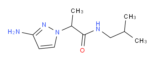 2-(3-amino-1H-pyrazol-1-yl)-N-(2-methylpropyl)propanamide