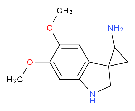 5',6'-dimethoxy-1',2'-dihydrospiro[cyclopropane-1,3'-indole]-2-amine