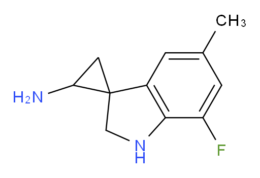 7'-fluoro-5'-methyl-1',2'-dihydrospiro[cyclopropane-1,3'-indole]-2-amine