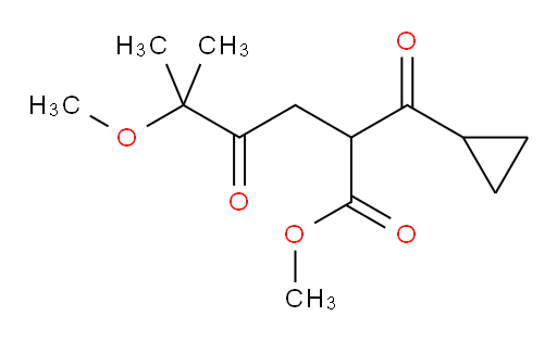 methyl 2-cyclopropanecarbonyl-5-methoxy-5-methyl-4-oxohexanoate