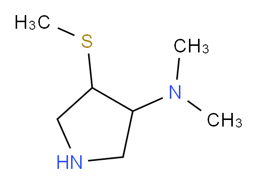 N,N-dimethyl-4-(methylsulfanyl)pyrrolidin-3-amine