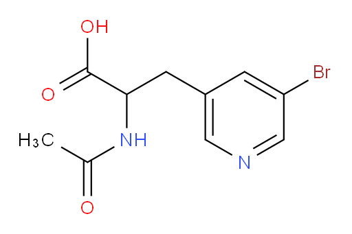 3-(5-bromopyridin-3-yl)-2-acetamidopropanoic acid