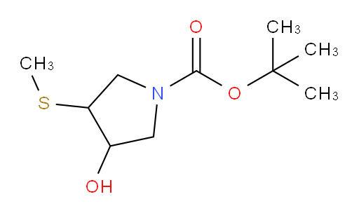 tert-butyl 3-hydroxy-4-(methylsulfanyl)pyrrolidine-1-carboxylate