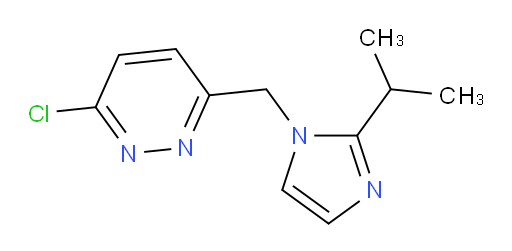 3-chloro-6-{[2-(propan-2-yl)-1H-imidazol-1-yl]methyl}pyridazine