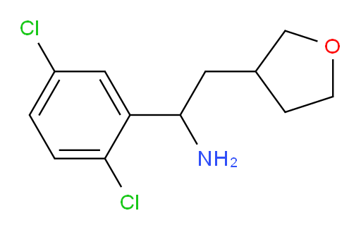 1-(2,5-dichlorophenyl)-2-(oxolan-3-yl)ethan-1-amine