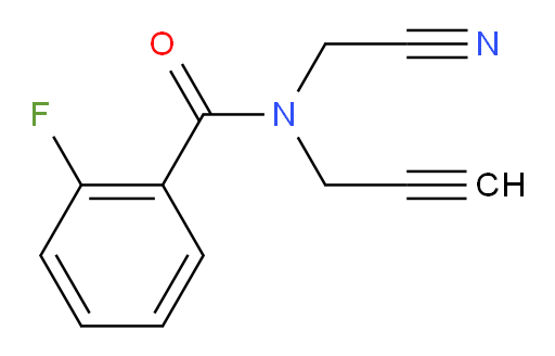 N-(cyanomethyl)-2-fluoro-N-(prop-2-yn-1-yl)benzamide