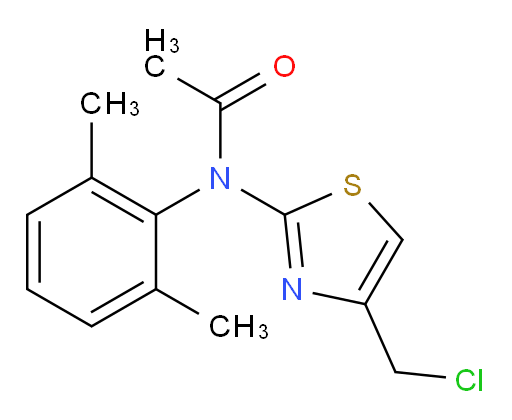 N-[4-(chloromethyl)-1,3-thiazol-2-yl]-N-(2,6-dimethylphenyl)acetamide