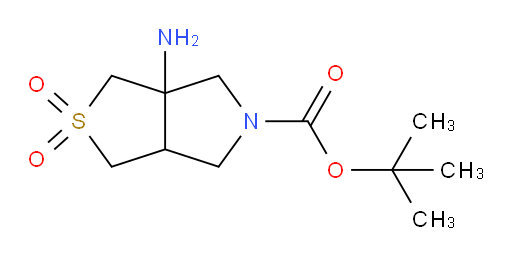 tert-butyl 3a-amino-2,2-dioxo-hexahydro-1H-2lambda6-thieno[3,4-c]pyrrole-5-carboxylate