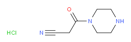 3-oxo-3-(piperazin-1-yl)propanenitrile hydrochloride