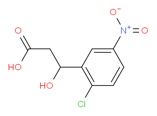 3-(2-chloro-5-nitrophenyl)-3-hydroxypropanoic acid