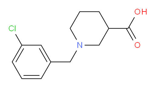 1-[(3-chlorophenyl)methyl]piperidine-3-carboxylic acid