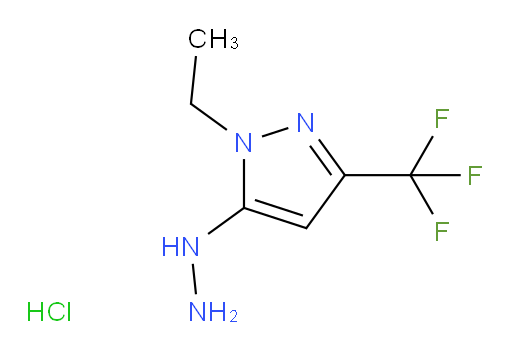 1-ethyl-5-hydrazinyl-3-(trifluoromethyl)-1H-pyrazole hydrochloride