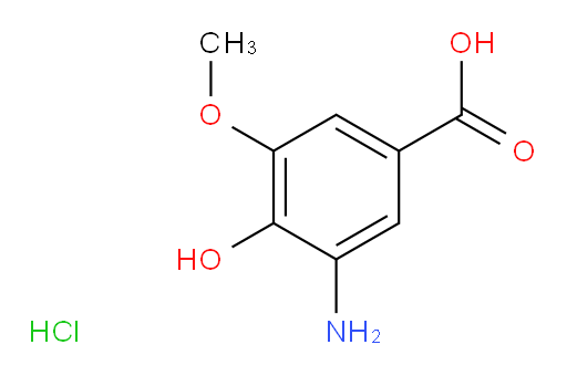 3-amino-4-hydroxy-5-methoxybenzoic acid hydrochloride