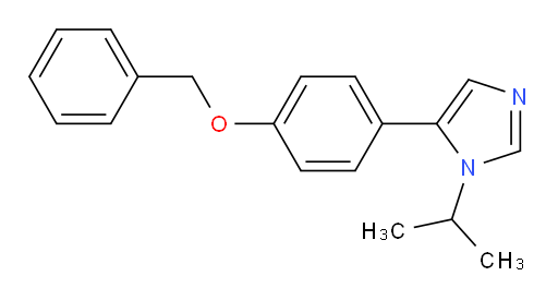5-[4-(benzyloxy)phenyl]-1-(propan-2-yl)-1H-imidazole