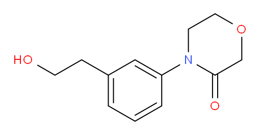 4-[3-(2-hydroxyethyl)phenyl]morpholin-3-one