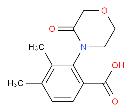 3,4-dimethyl-2-(3-oxomorpholin-4-yl)benzoic acid