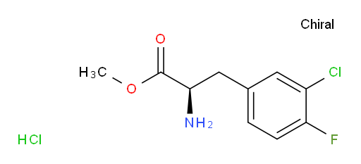 methyl (2R)-2-amino-3-(3-chloro-4-fluorophenyl)propanoate hydrochloride