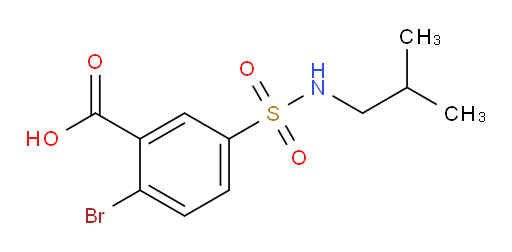 2-bromo-5-[(2-methylpropyl)sulfamoyl]benzoic acid