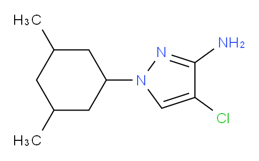 4-chloro-1-(3,5-dimethylcyclohexyl)-1H-pyrazol-3-amine