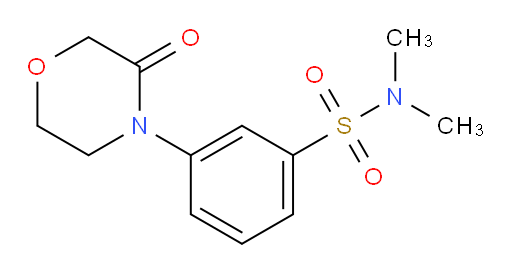 N,N-dimethyl-3-(3-oxomorpholin-4-yl)benzene-1-sulfonamide