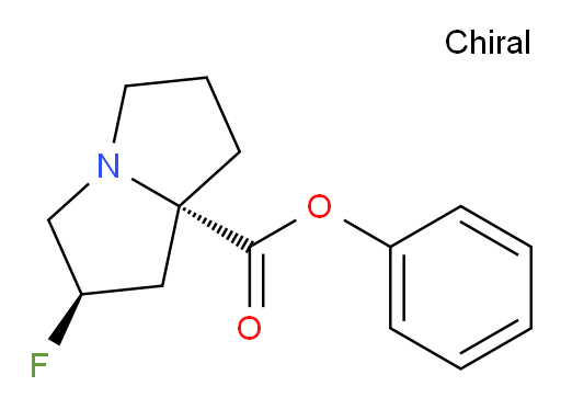 (2R,7aS)-phenyl 2-fluorohexahydro-1H-pyrrolizine-7a-carboxylate