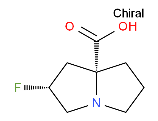 (2R,7aR)-2-fluorohexahydro-1H-pyrrolizine-7a-carboxylic acid