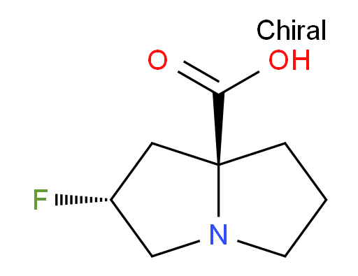 (2R,7aS)-2-fluorohexahydro-1H-pyrrolizine-7a-carboxylic acid