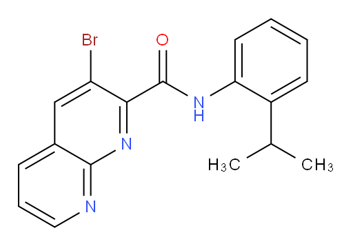 3-bromo-N-(2-isopropylphenyl)-1,8-naphthyridine-2-carboxamide