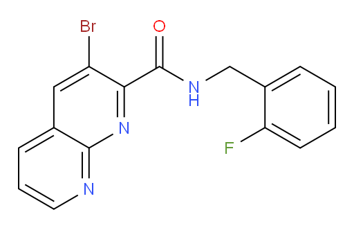 3-bromo-N-(2-fluorobenzyl)-1,8-naphthyridine-2-carboxamide